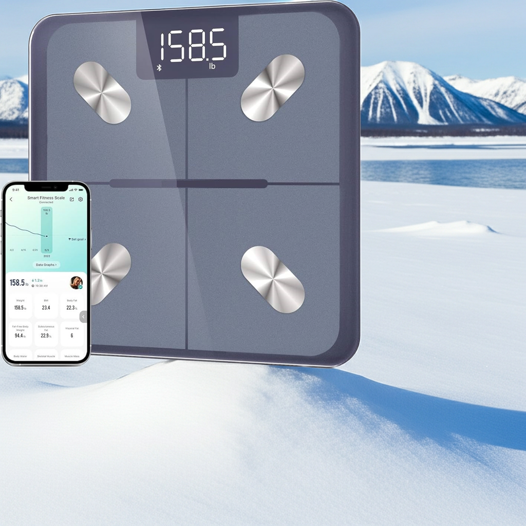 Smart Scale for Body Weight - Bluetooth Body Fat Scale with App - 13 Biometric Measurements