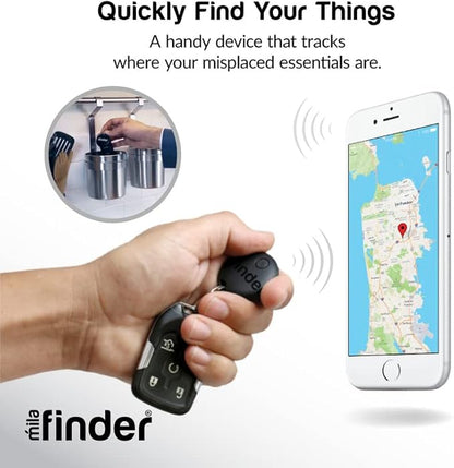 Bluetooth Key Finder - Smart Tracker Tag for Keys, Wallet, Bags & Phone Locator